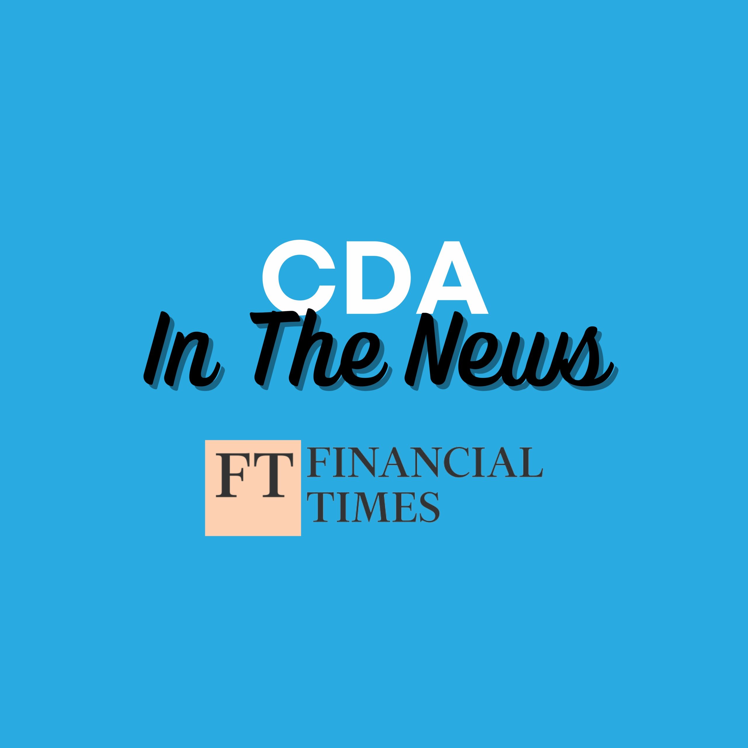 Commercial Drone Alliance CDA In the News Financial Times