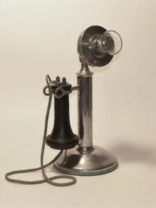 Western Electric’s 1020-B Nickel-Plated Desk Stand
